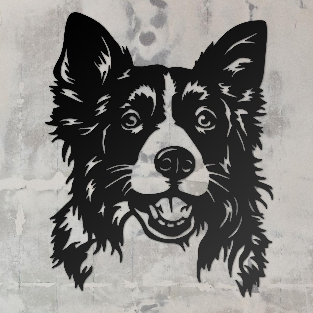 Wall Art Border Collie  Wall Art Border Collie