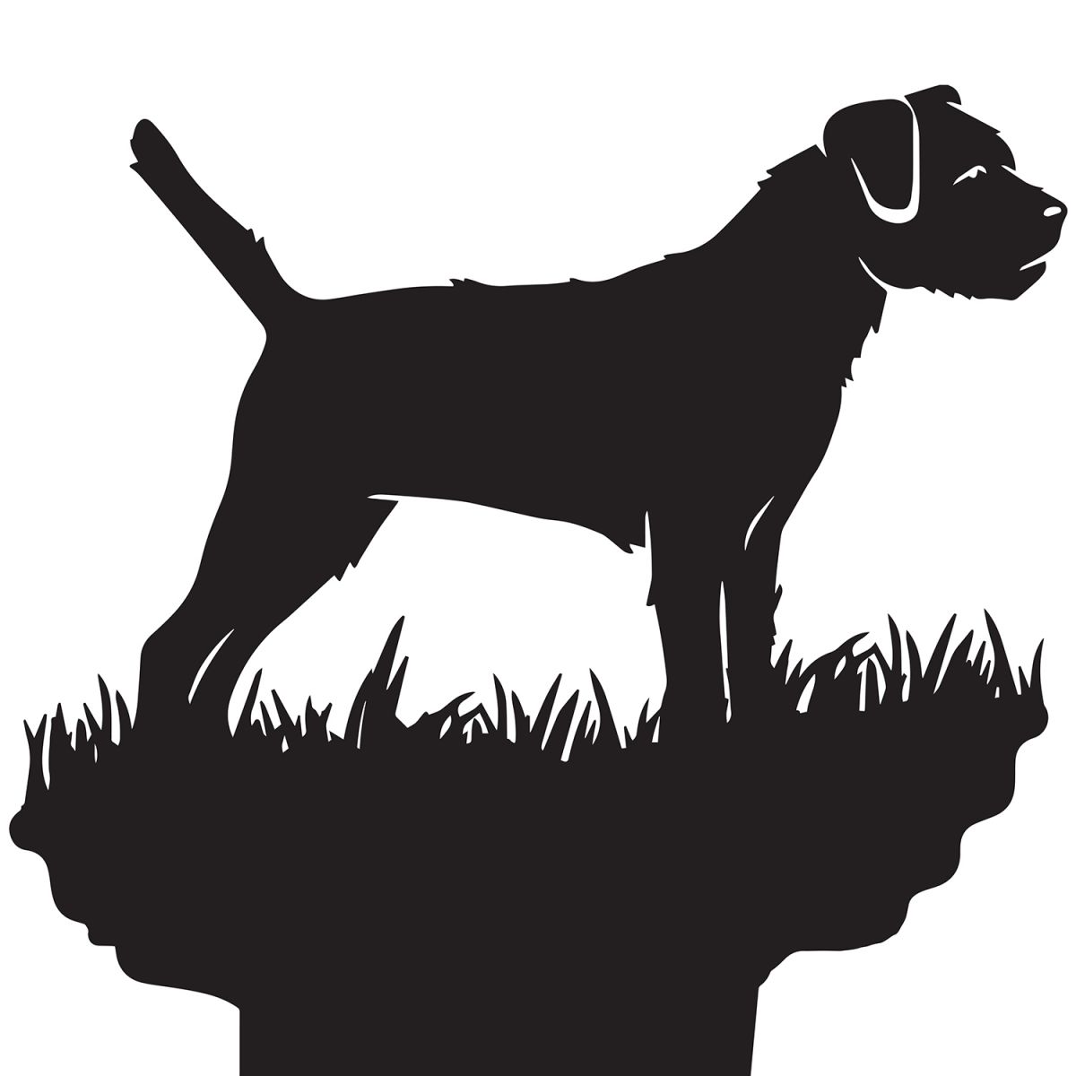 Close-up of the Border Collie Weathervane Topper