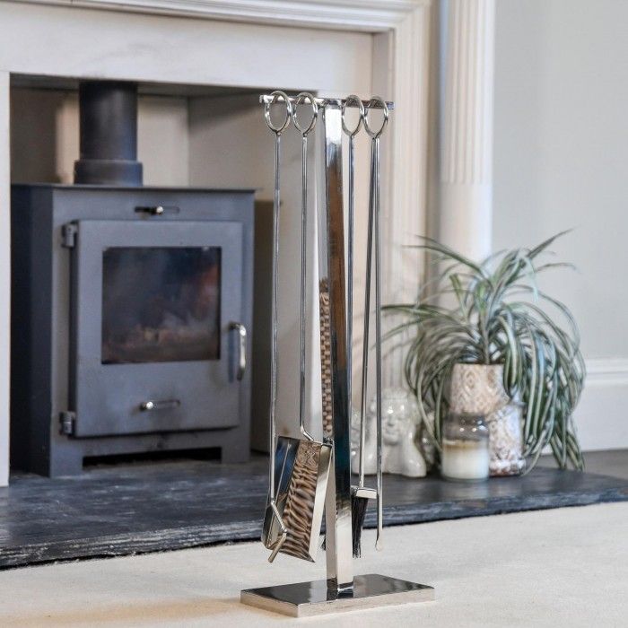 Boston Companion Set Polished Stainless Steel 76cm