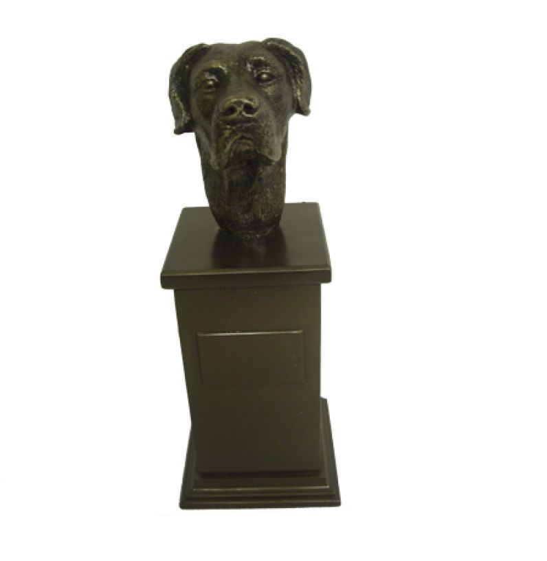 Boxer Dog Bronze Treat Jar Boxer Dog Bronze Treat Jar