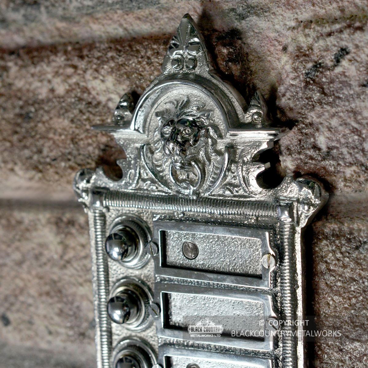 Close-up of the Lion Design on the Top of the Bell