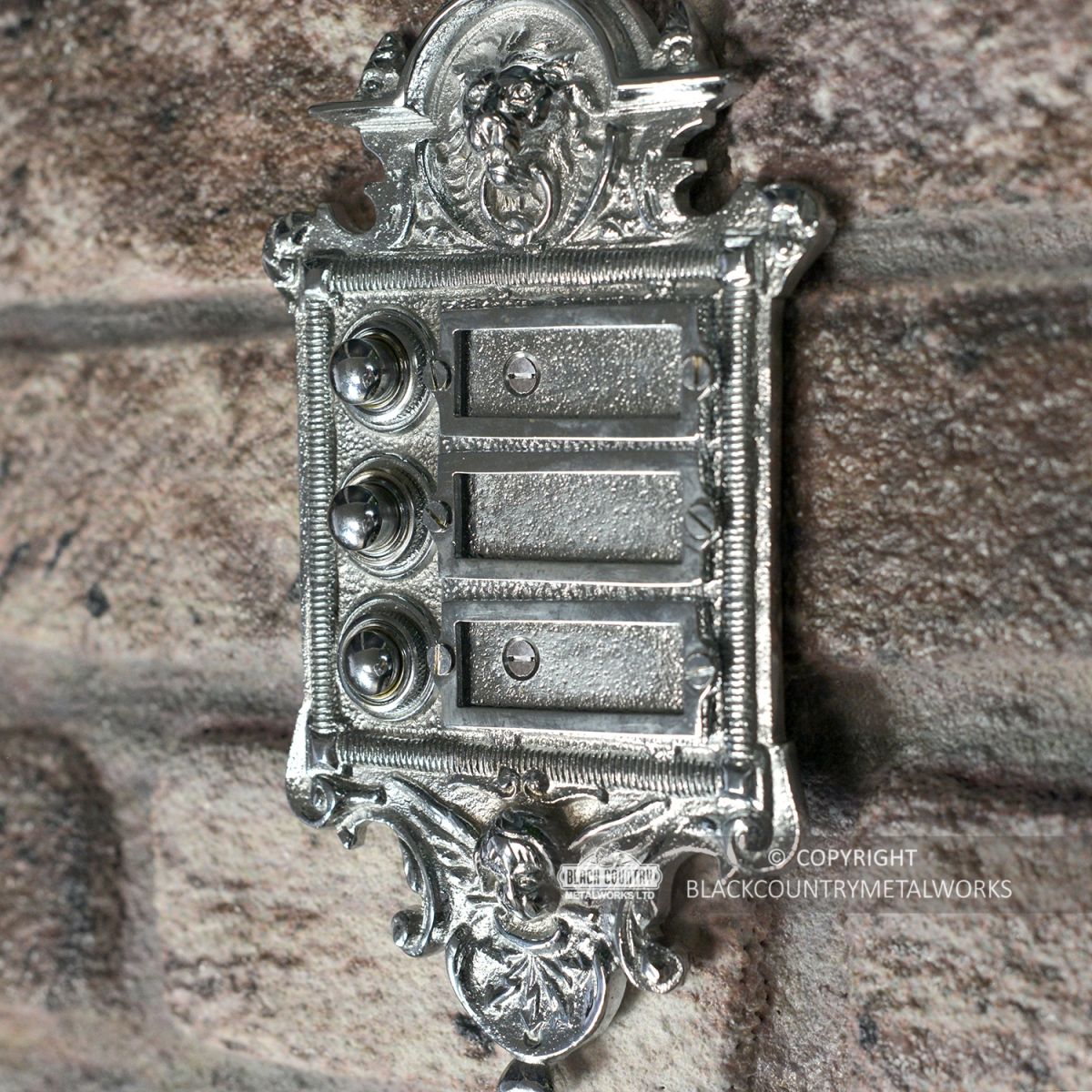  “Hazeldon Park" Apartment Bell Push finished in Bright Chrome