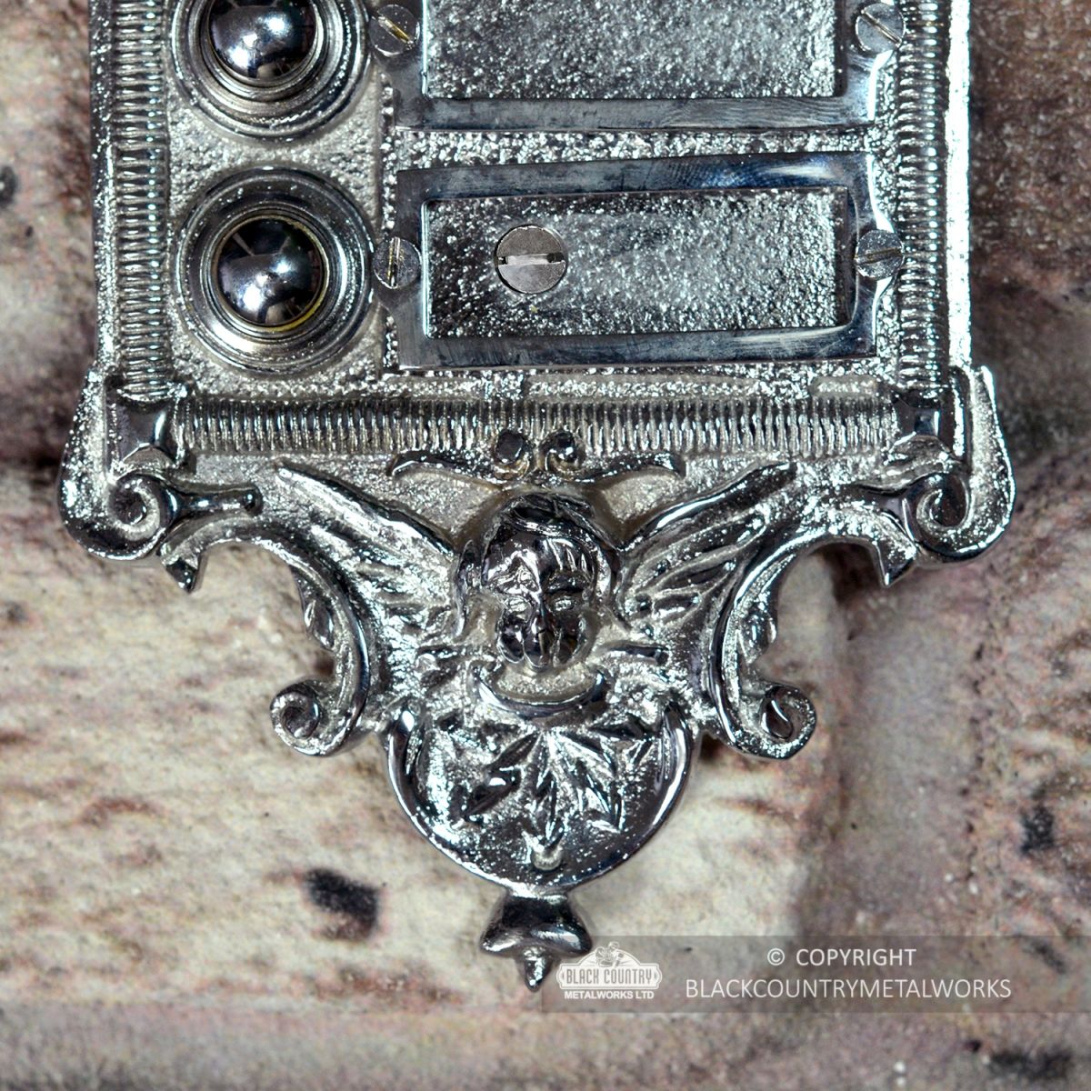 Close-up of the Design on the Bottom of the Bell Push