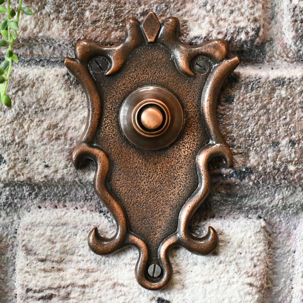 Antique Copper door hardware bell push