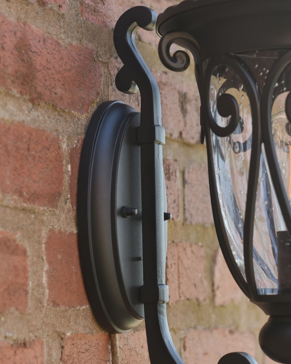 Close Up of The Wall Mounting Barcket On The Cropley Wall Light