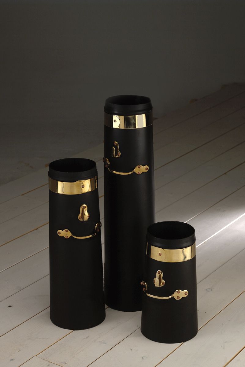 Brass and Black Coated Chimneys Brass and Black Coated Chimneys