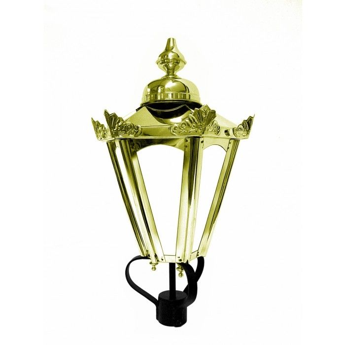 Hexagonal Concordia Lantern Finished in Polished Brass