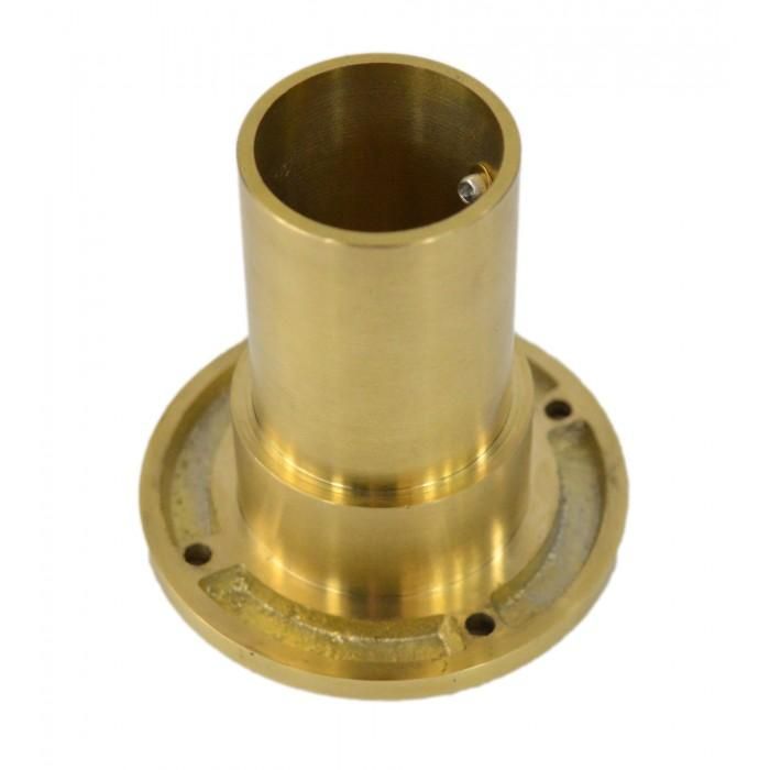 Close-up of the Inside of the Polished Brass Boat Water Cap Close-up of the Inside of the Polished Brass Boat Water Cap