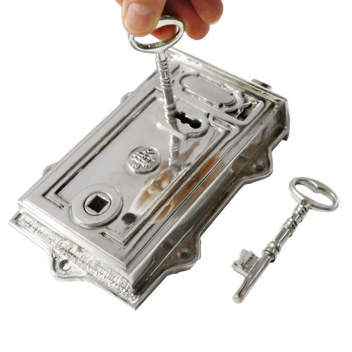 Ornate Rim Lock supplied With Two Keys