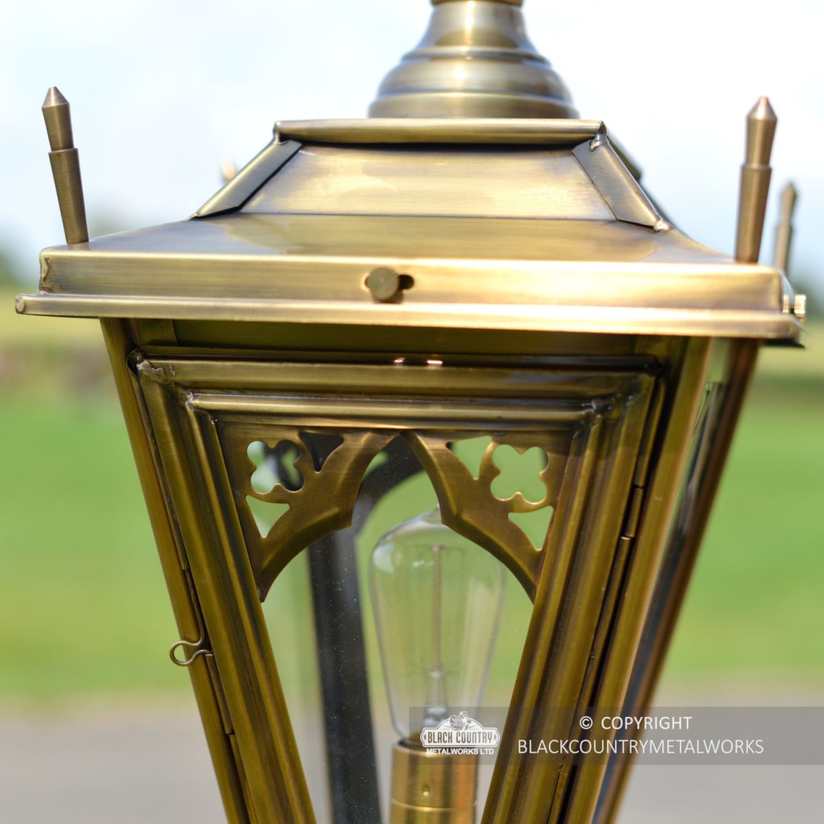 Decorative Gothic Design on the Lantern