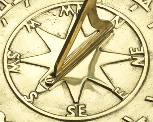 Brass Navigator Sundial - 260mm  Brass Navigator Sundial - 260mm