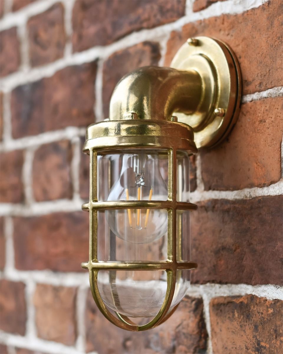 Brass Wall light in Situ 