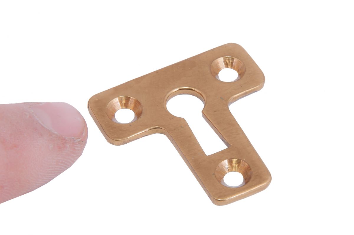 Brass Tee Escutcheon Uncovered Brass Tee Escutcheon Uncovered