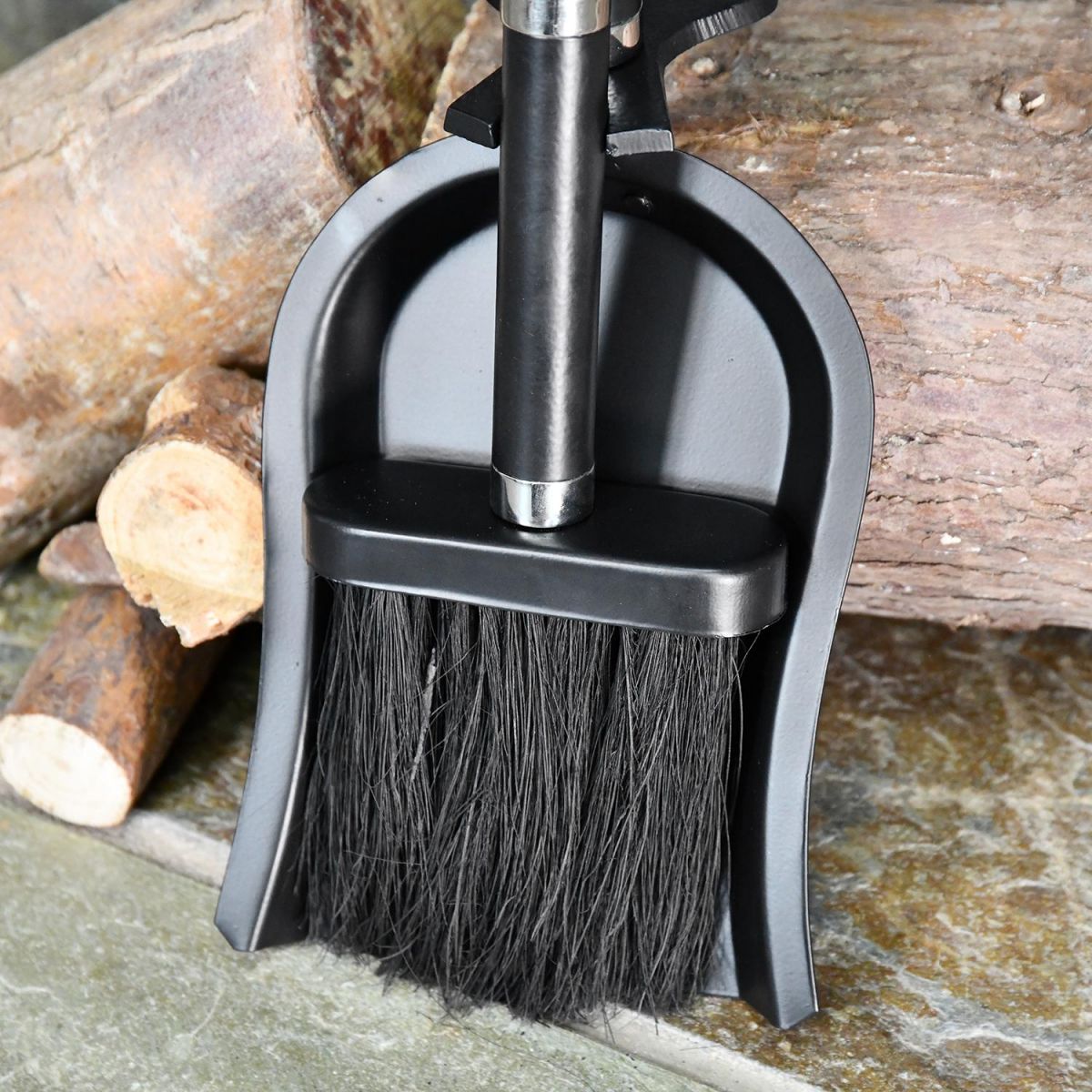 Close-up of the Iron Shovel and Brush Close-up of the Iron Shovel and Brush