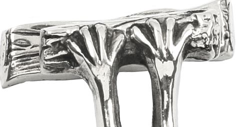 Bright Chrome Bat Door Knocker 