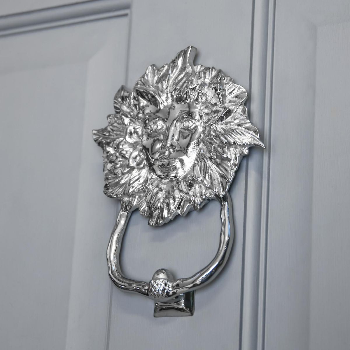 Bright Chrome Green Maiden Door Knocker