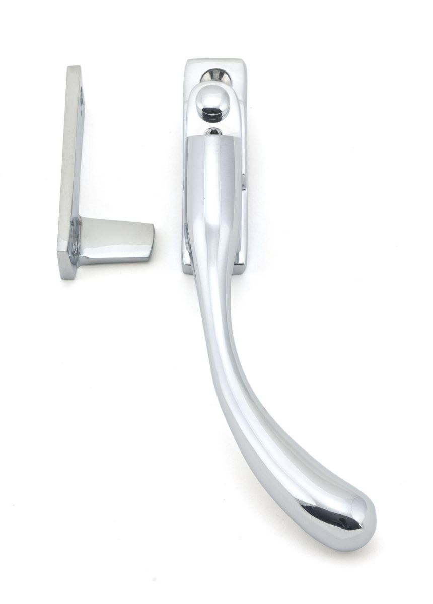 Bright Chrome Peardrop Locking Window Fastener - Right Handed