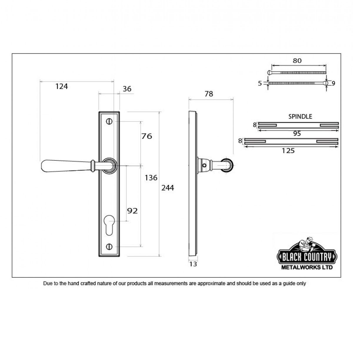 "Emerson" Bright Chrome Slim Door Handles "Emerson" Bright Chrome Slim Door Handles