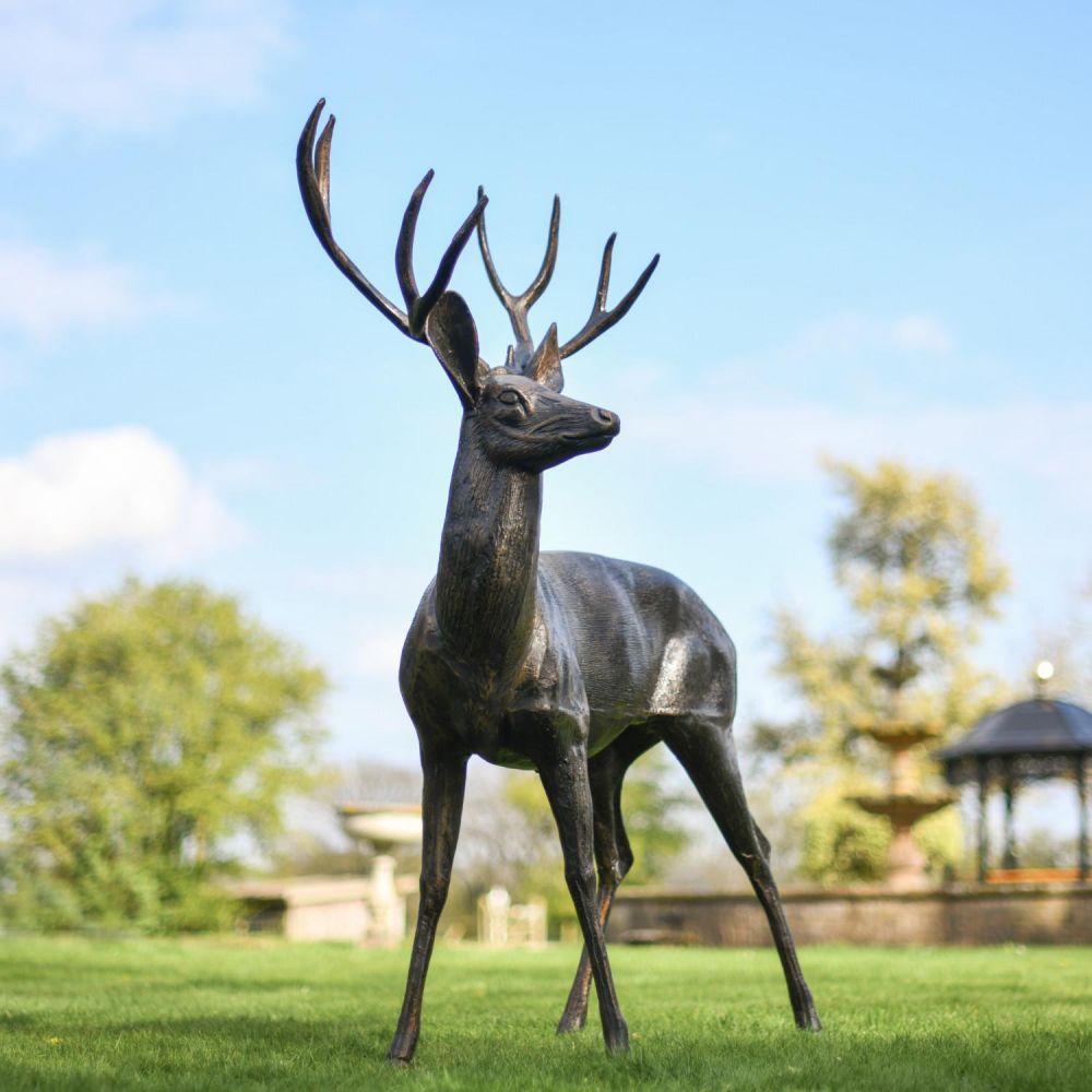 Life Size "Ryder" Deer Sculpture - Facing Left