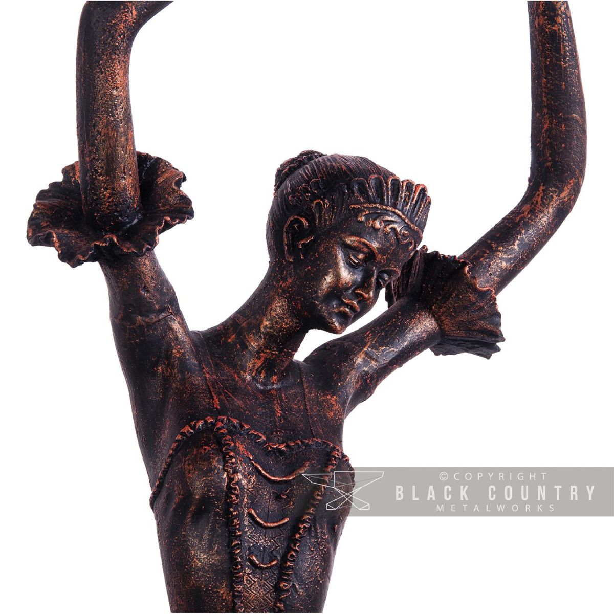 Close-up of the Ballet Dancer"s Face