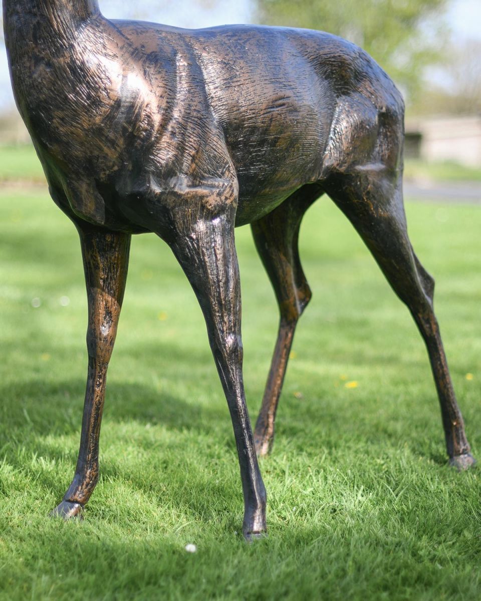 Close-up of the Legs on the Stag Sculpture