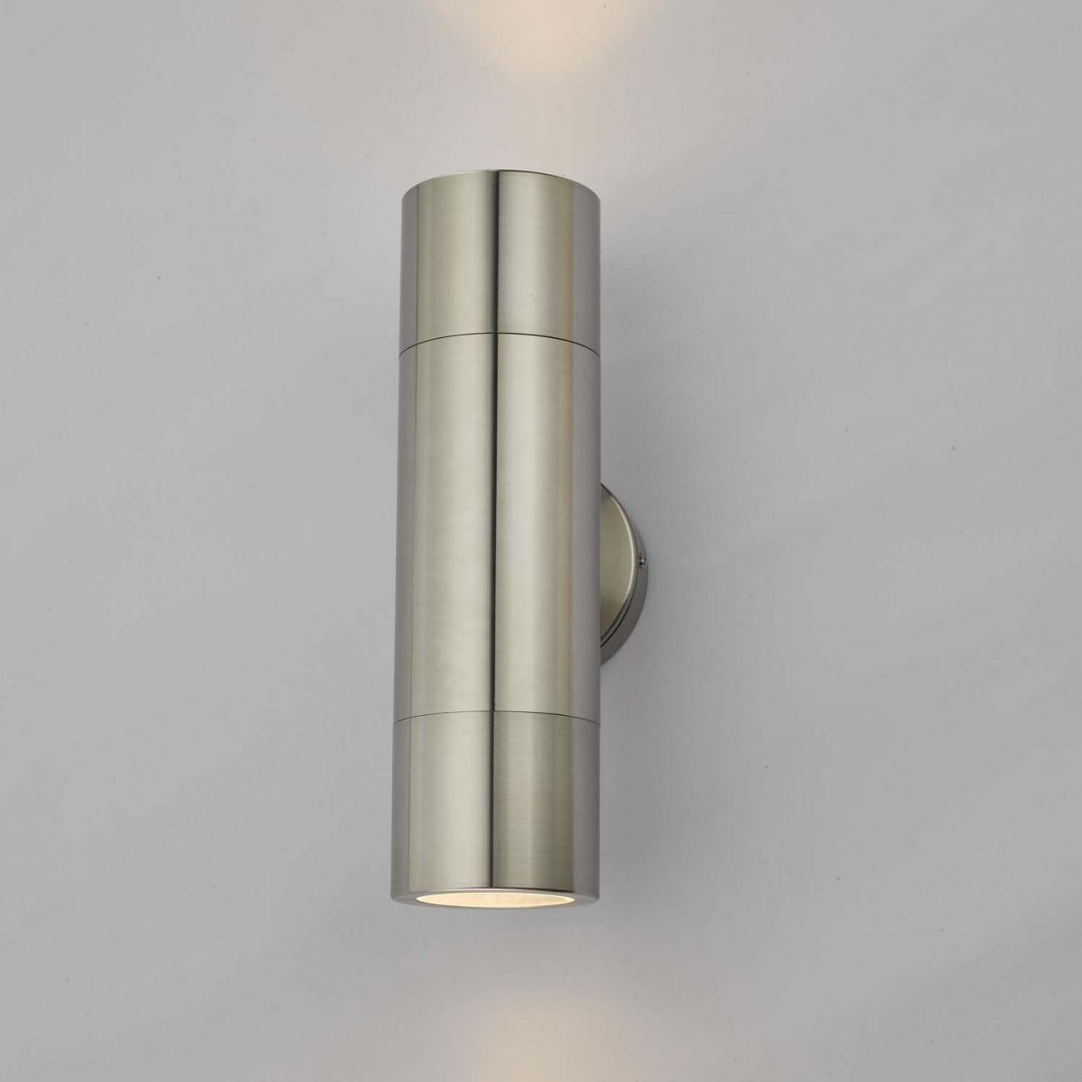 Contemporary Cylinder Wall Light on a Grey Wall