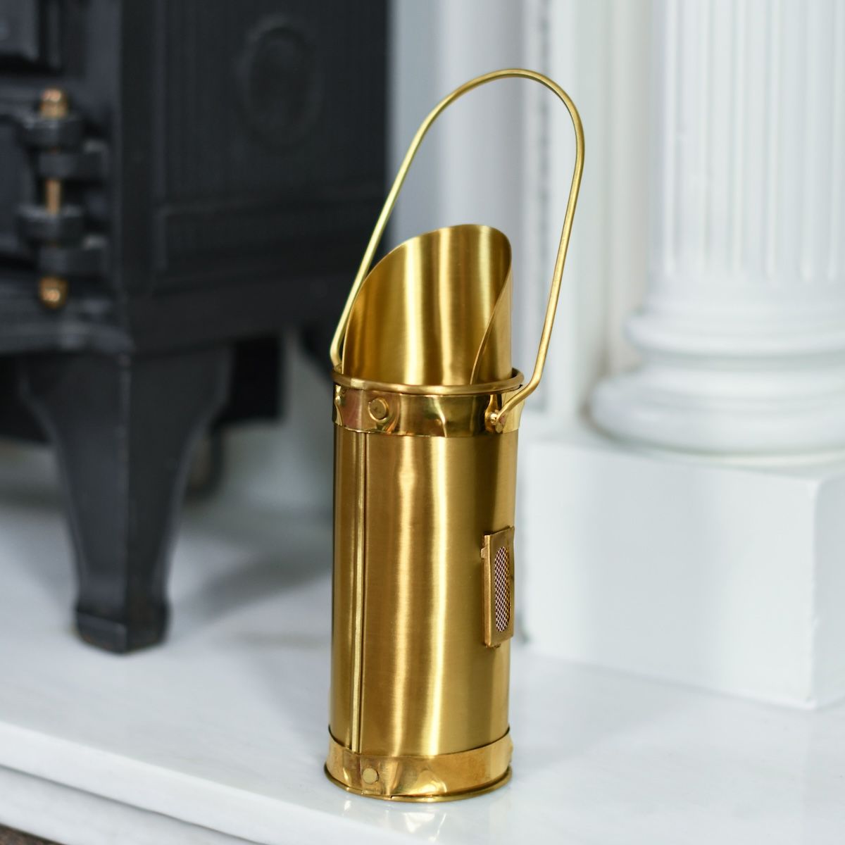 In situ photo of brass match holder
