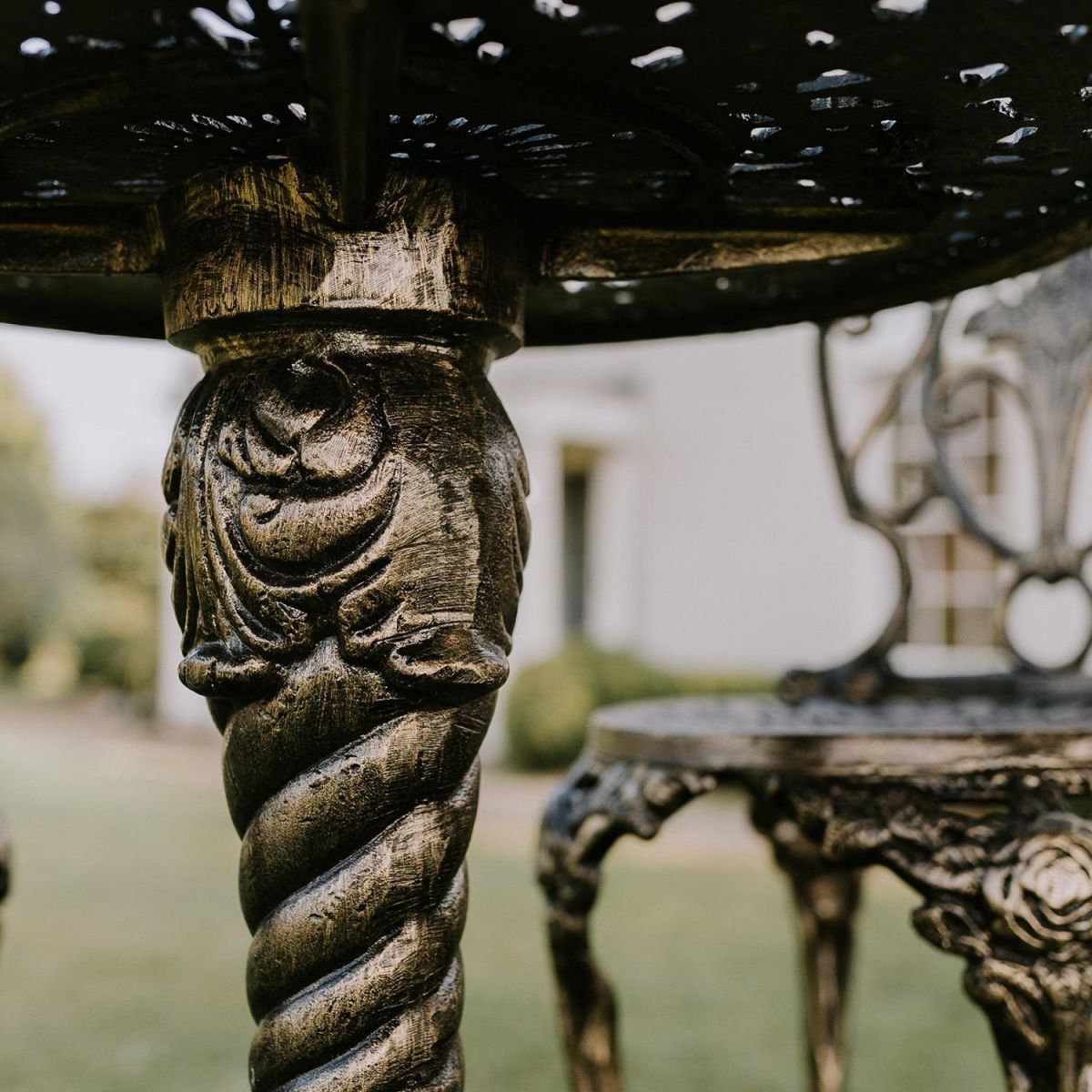 Close up of Table Leg Embellishments 
