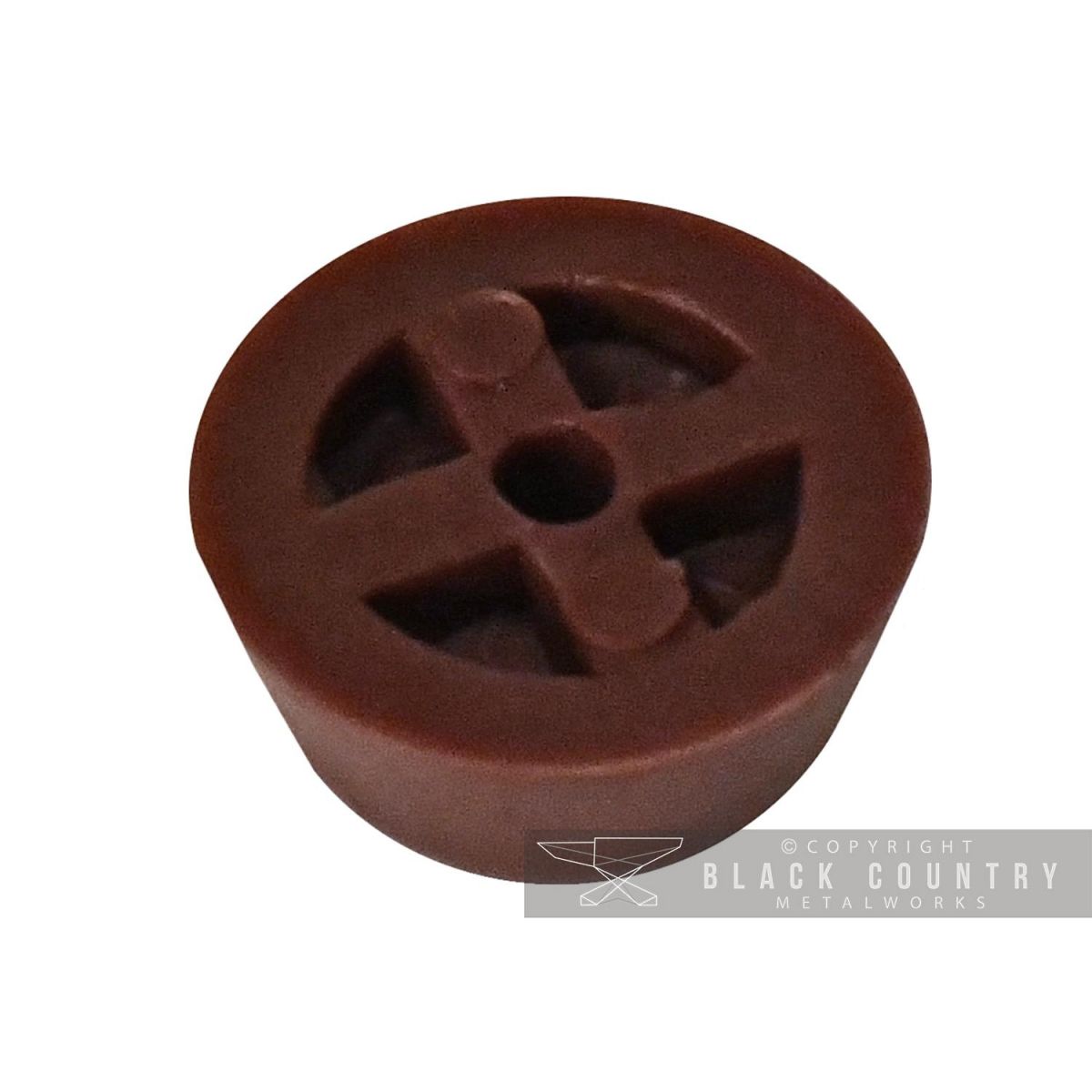 Brown Round Toilet Seat Buffers - Pack of 6