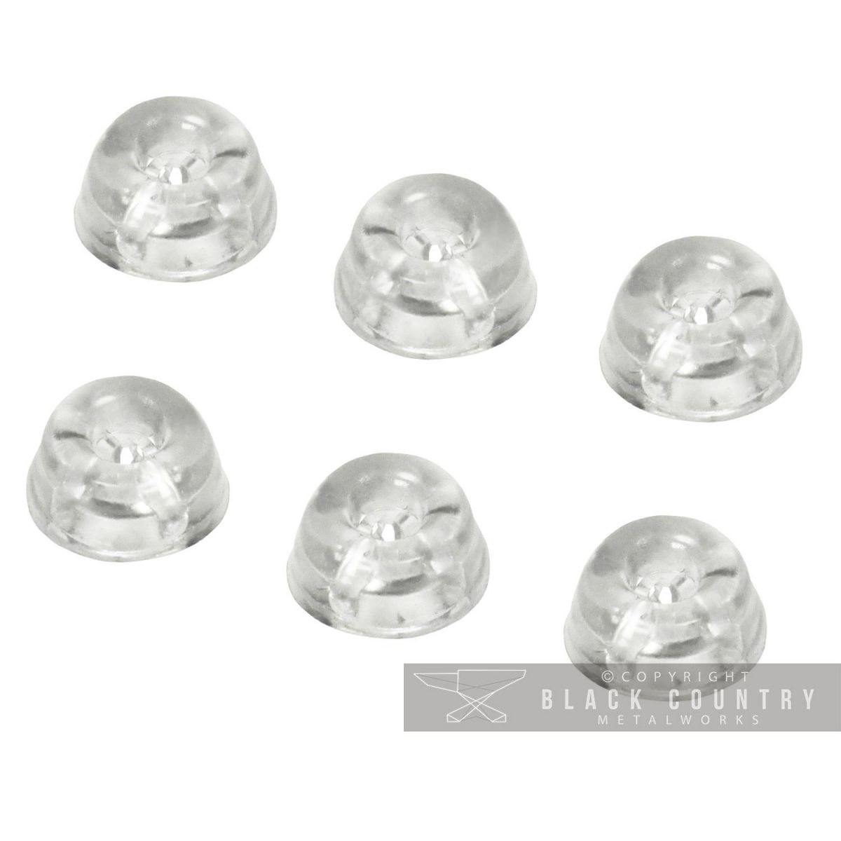 Clear Round Toilet Buffers - Pack of 6