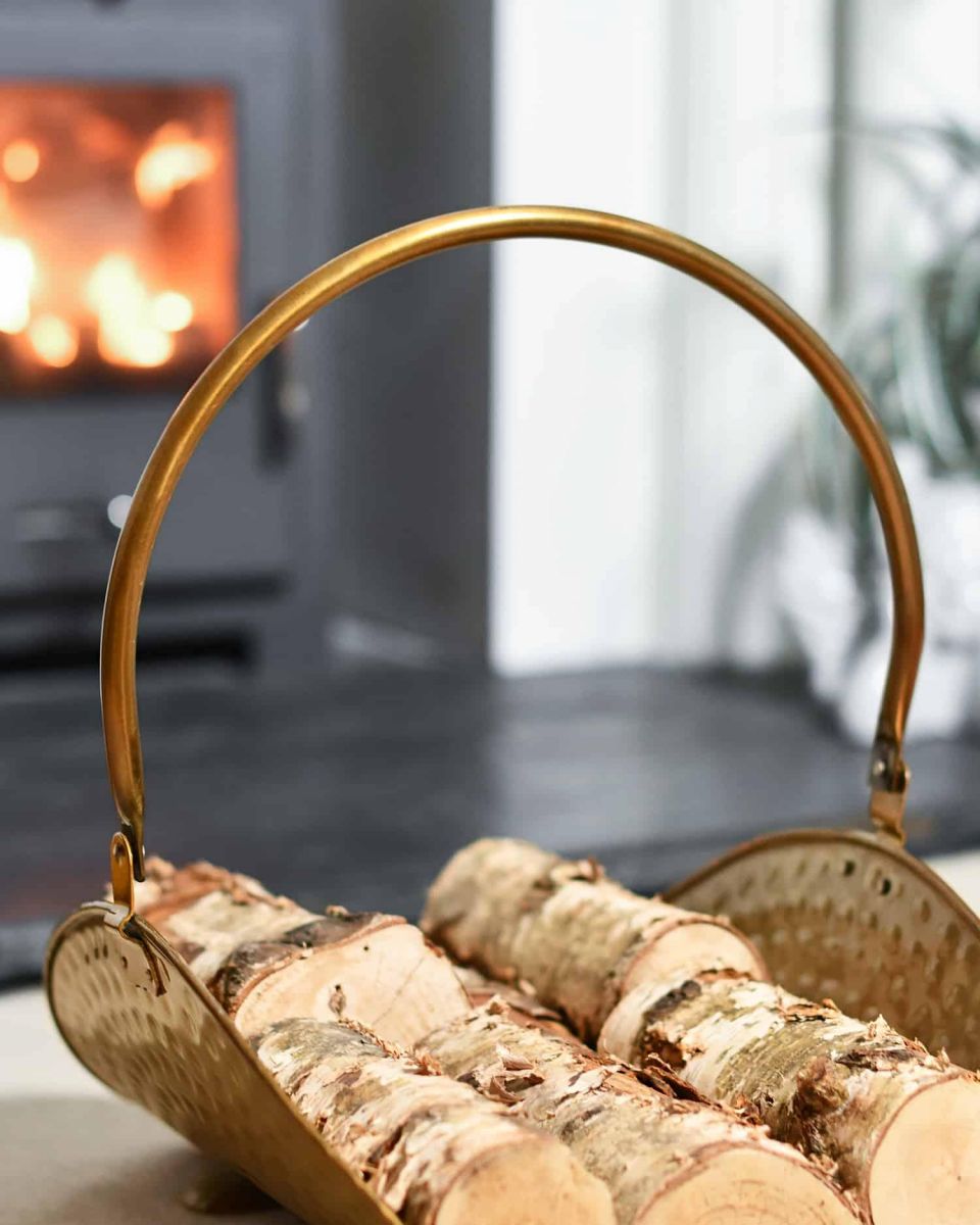 Close-Up of Buckley Log Basket or Log Holder