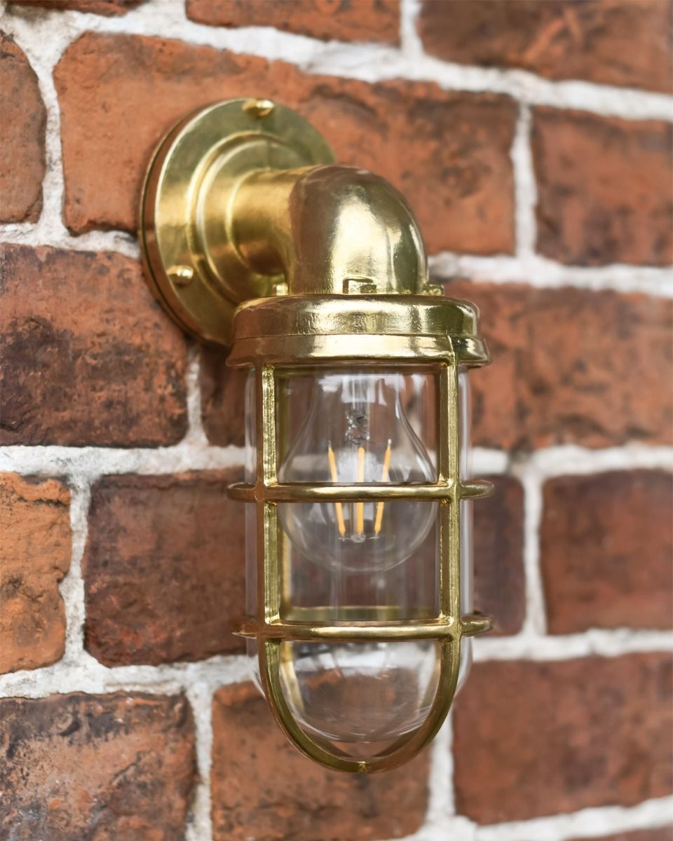 Brass Wall light in Situ 