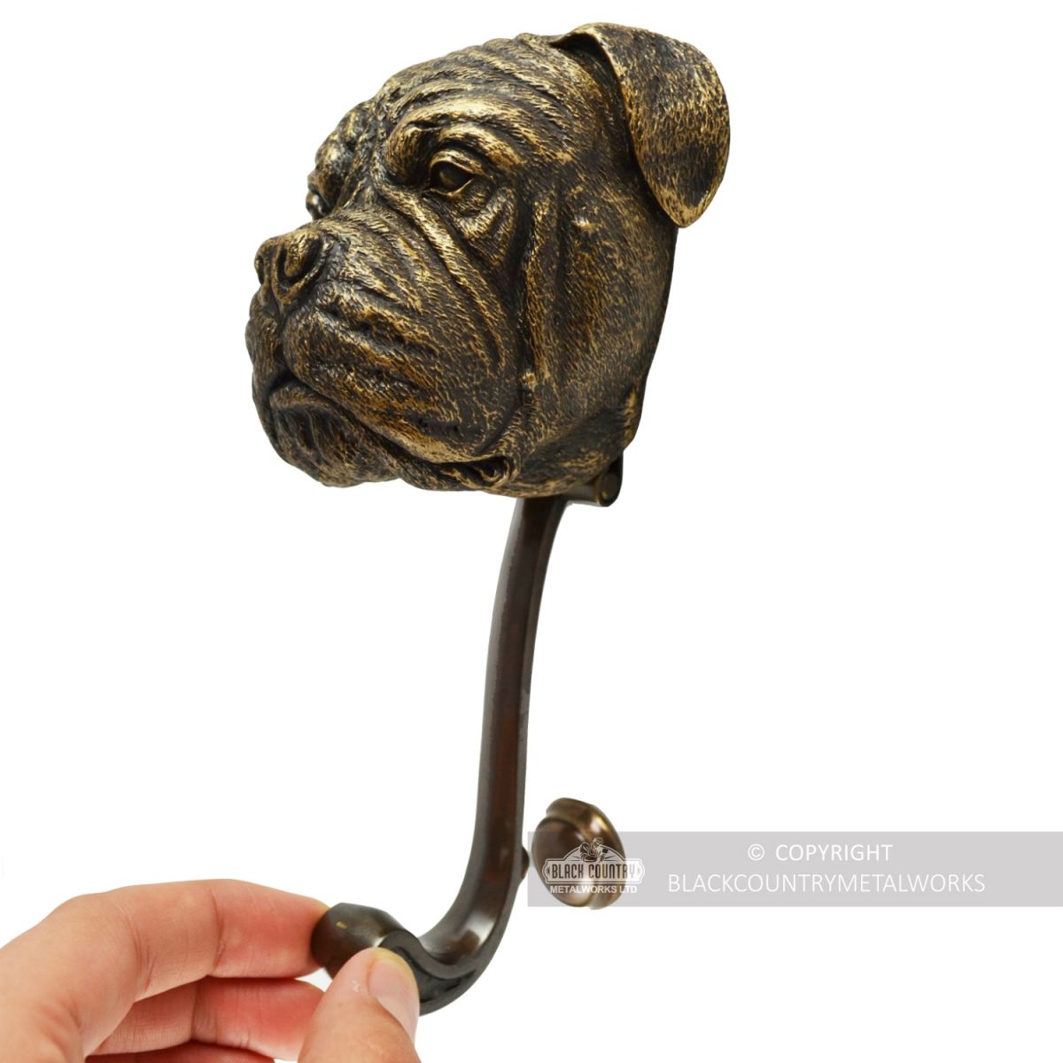 Bullmastiff Door Knocker to scale