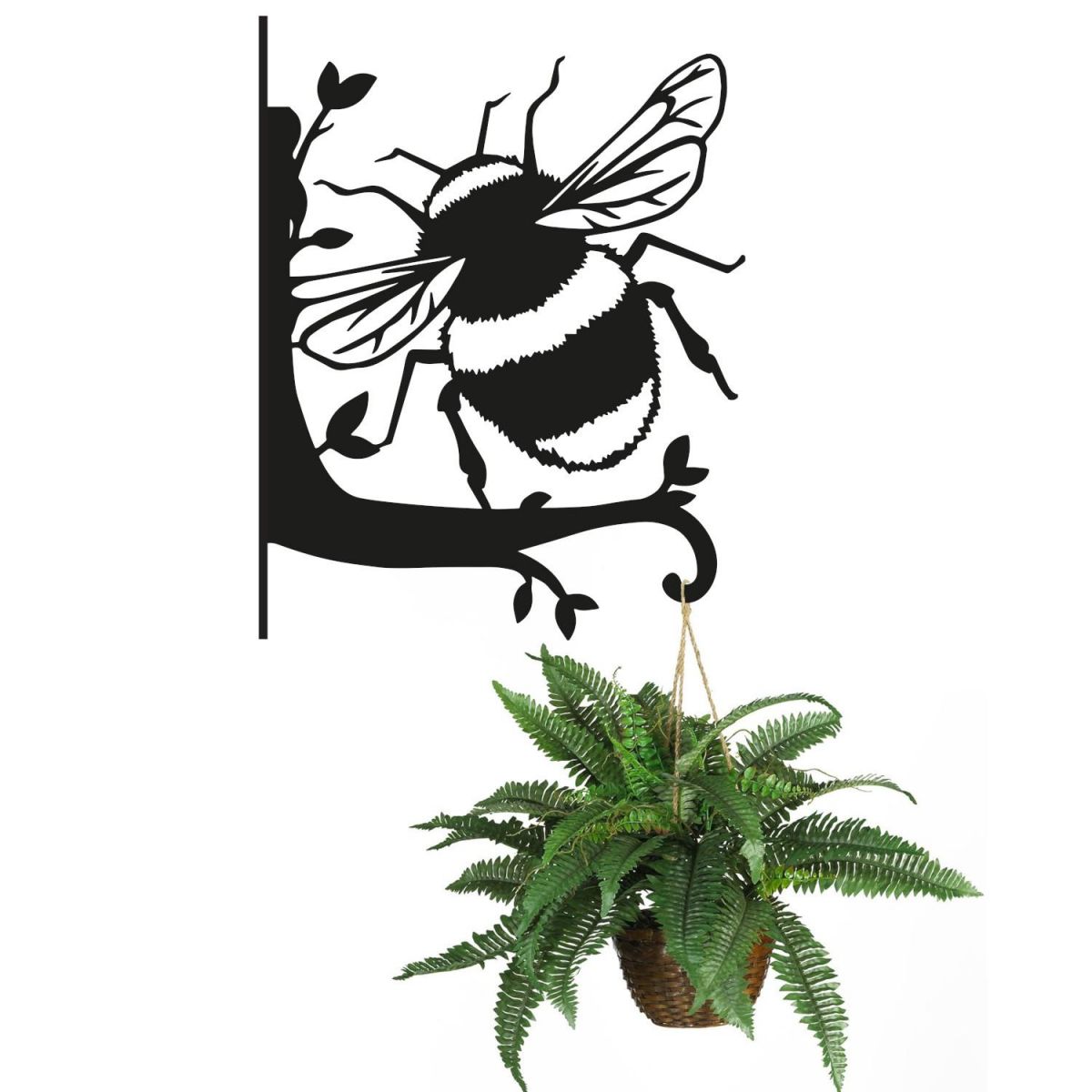 Bumblebee Hanging Basket Bracket with Planter