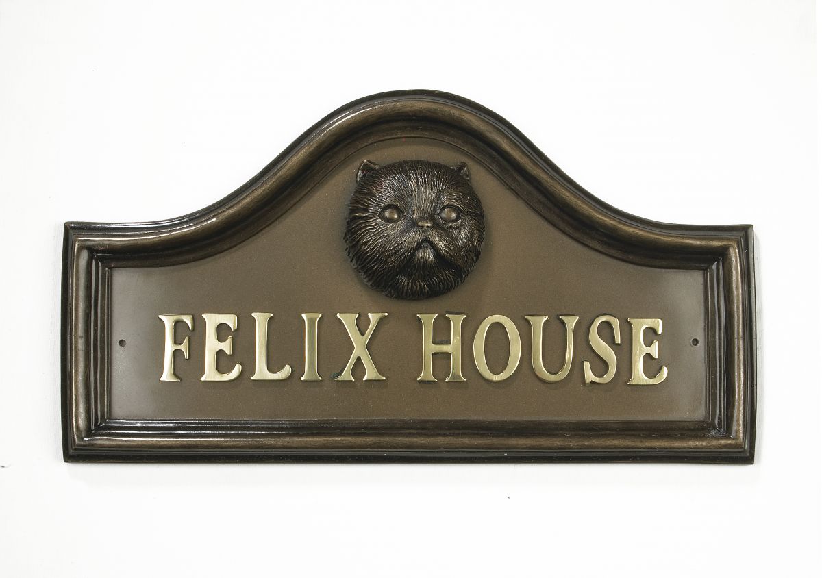 Asal Persian Cat House Name Plaque