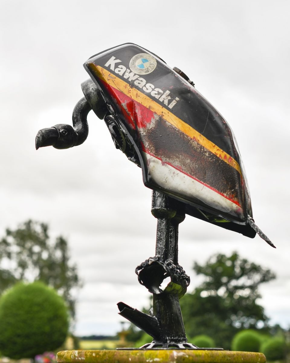 "Buzz" the Recycled Vulture Sculpture "Buzz" the Recycled Vulture Sculpture