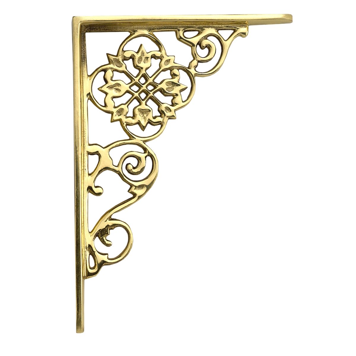 Solid polished brass Shelf Bracket