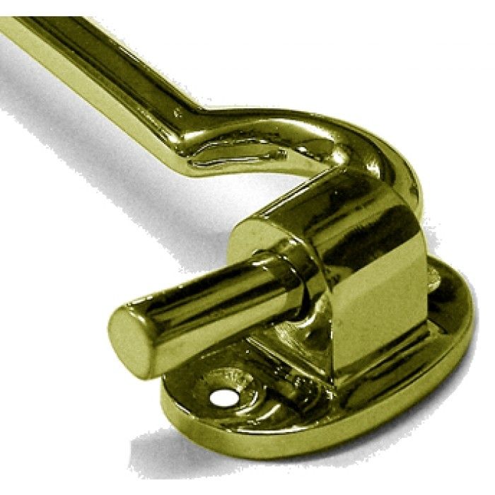 Close-up of Brass Cabin Hook