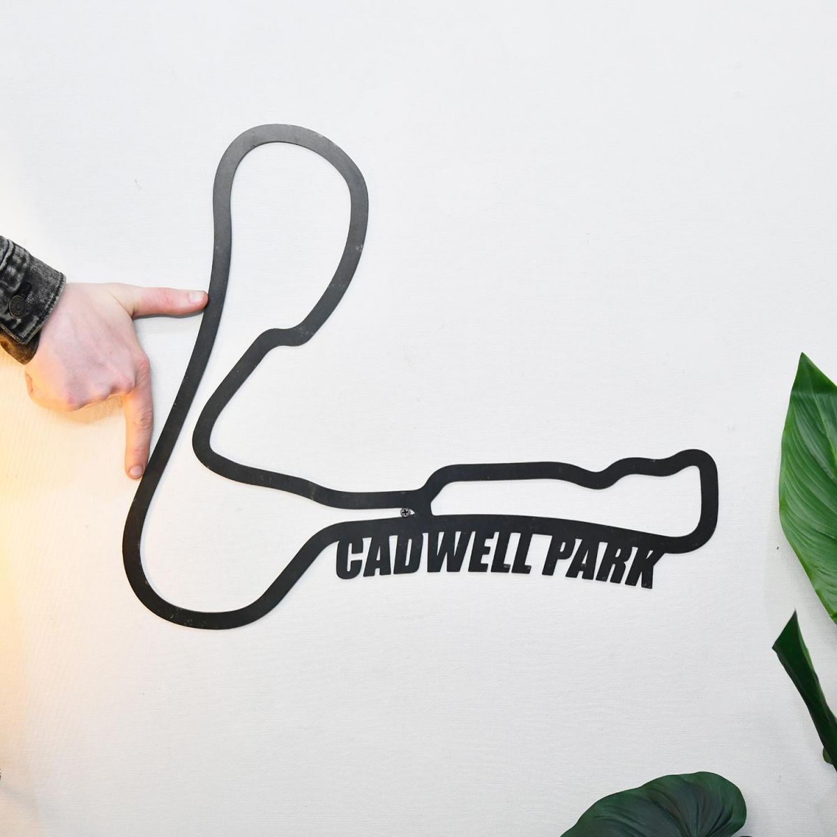 Cadwell Park Race Track Natural Steel Wall Art to Scale