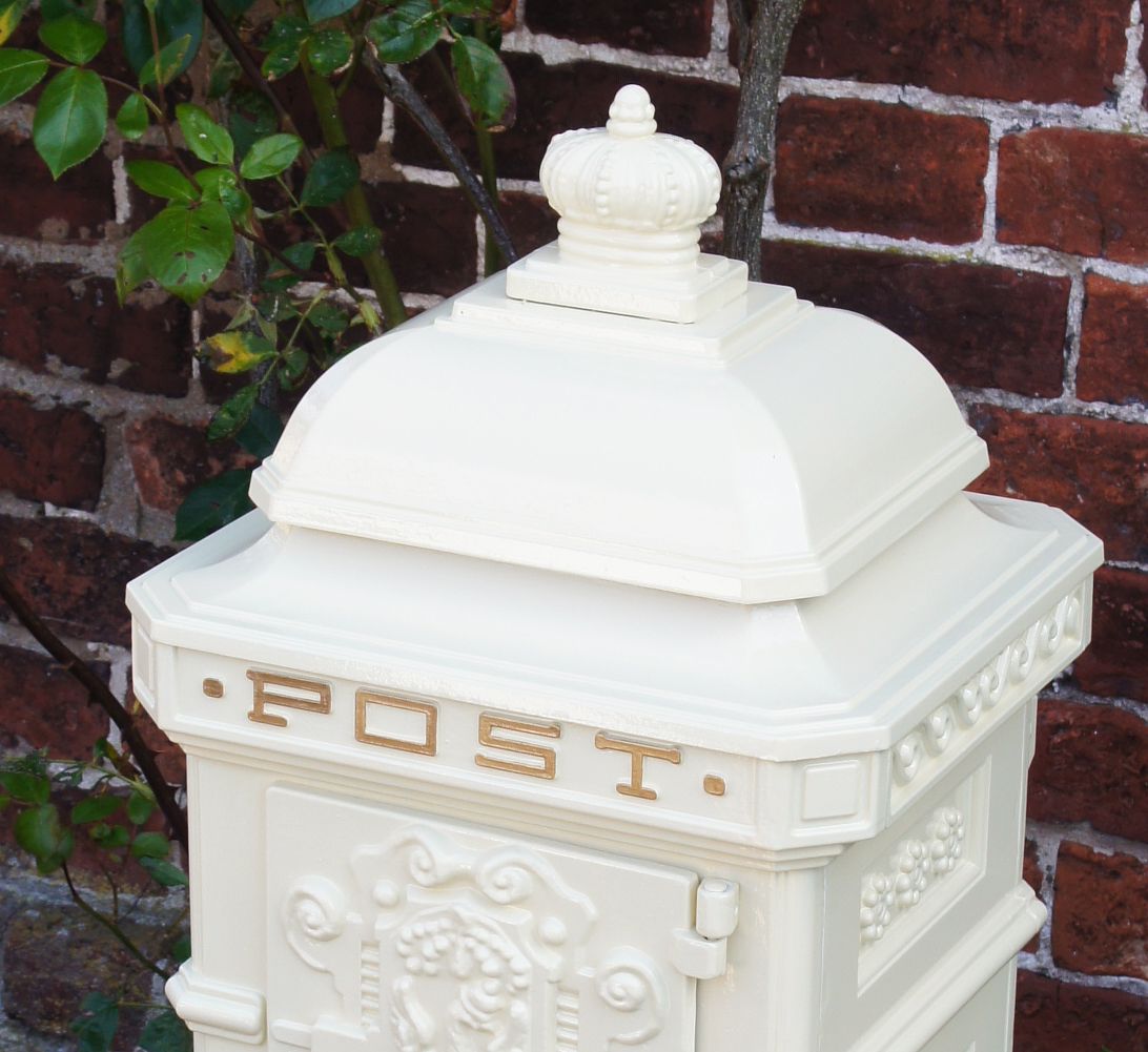 "Letters of Love" Deluxe White Wedding Camden Free Standing Post Box "Letters of Love" Deluxe White Wedding Camden Free Standing Post Box