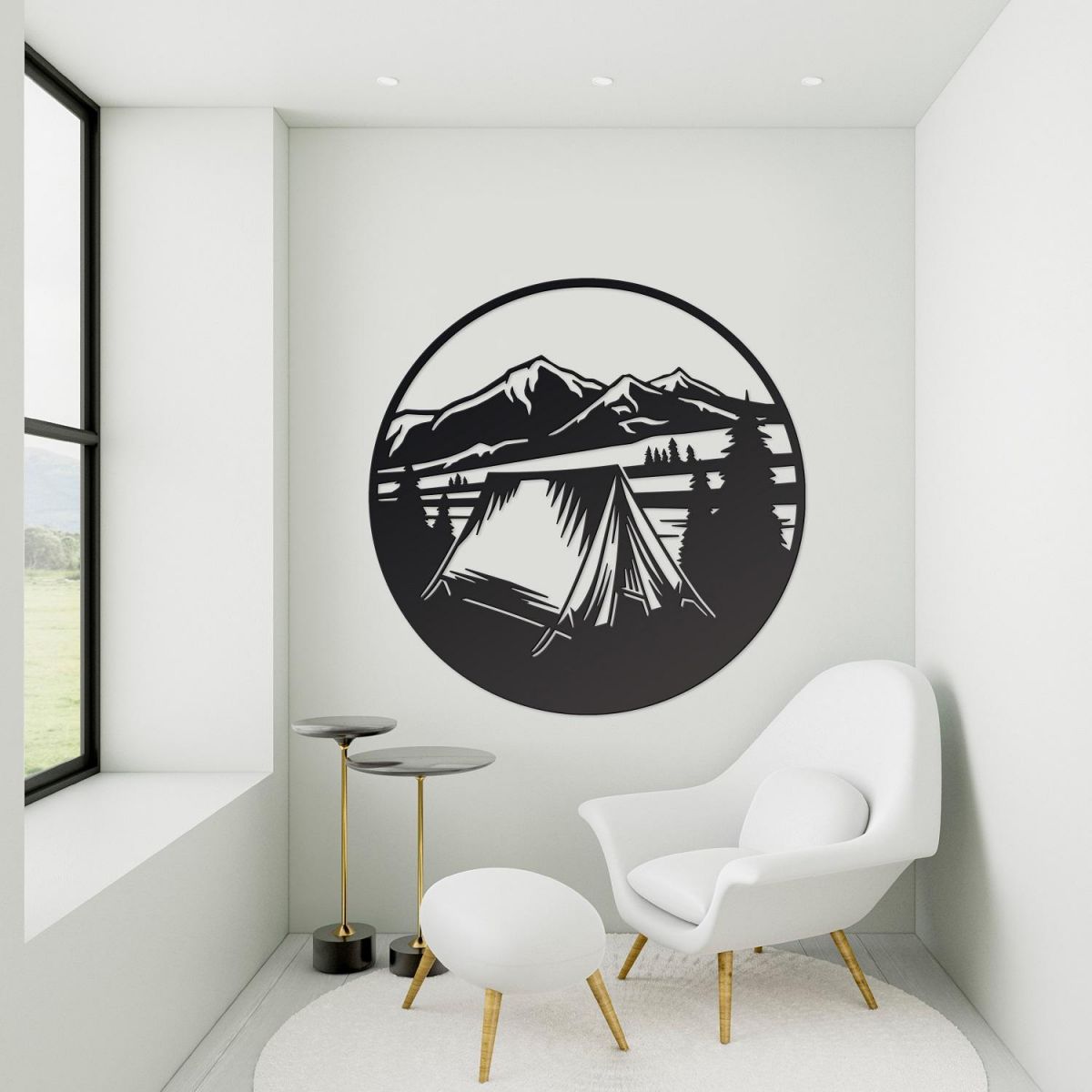 Camping Wall Art in Situ 