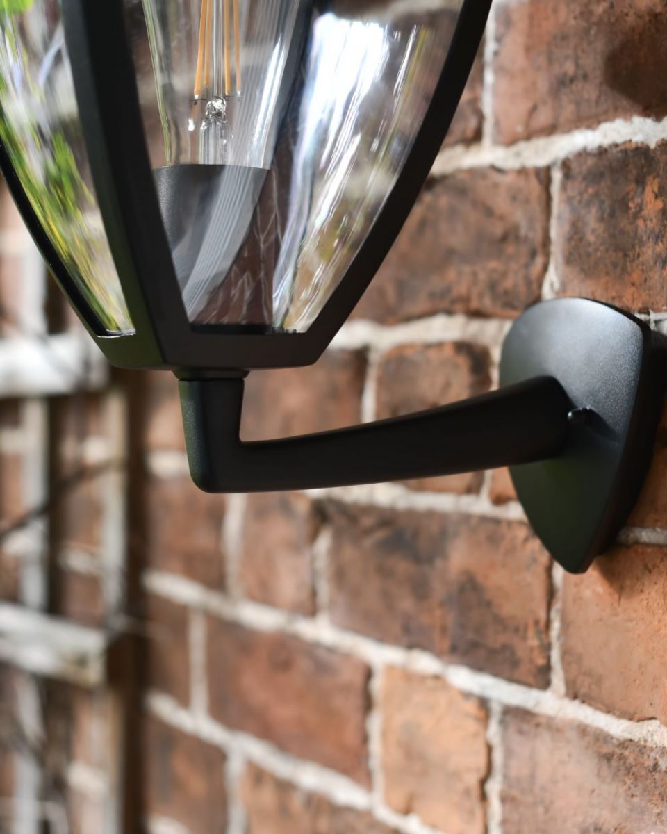 Close up of wall light bracket