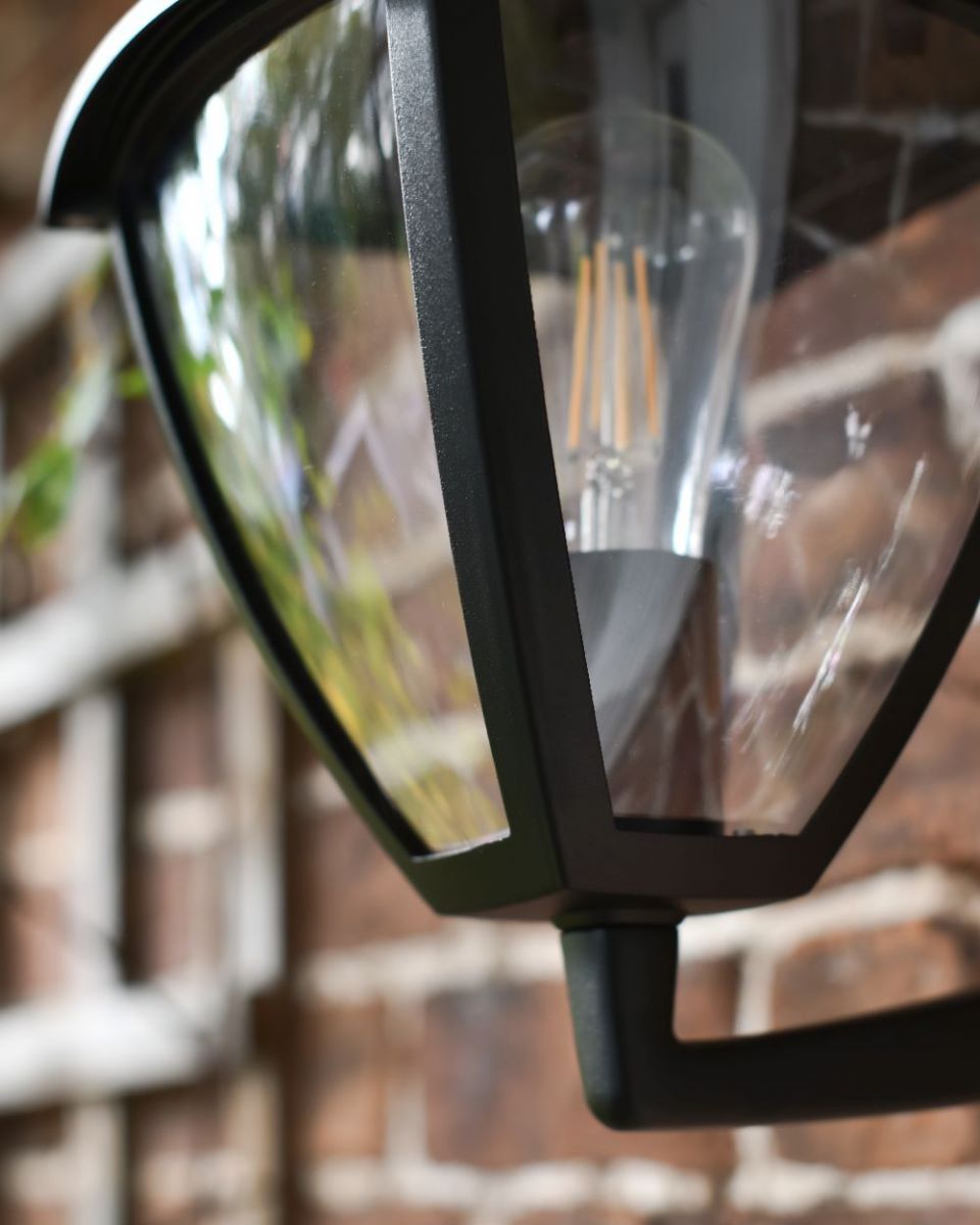 Close up of glass diffuser and Wall Light frame