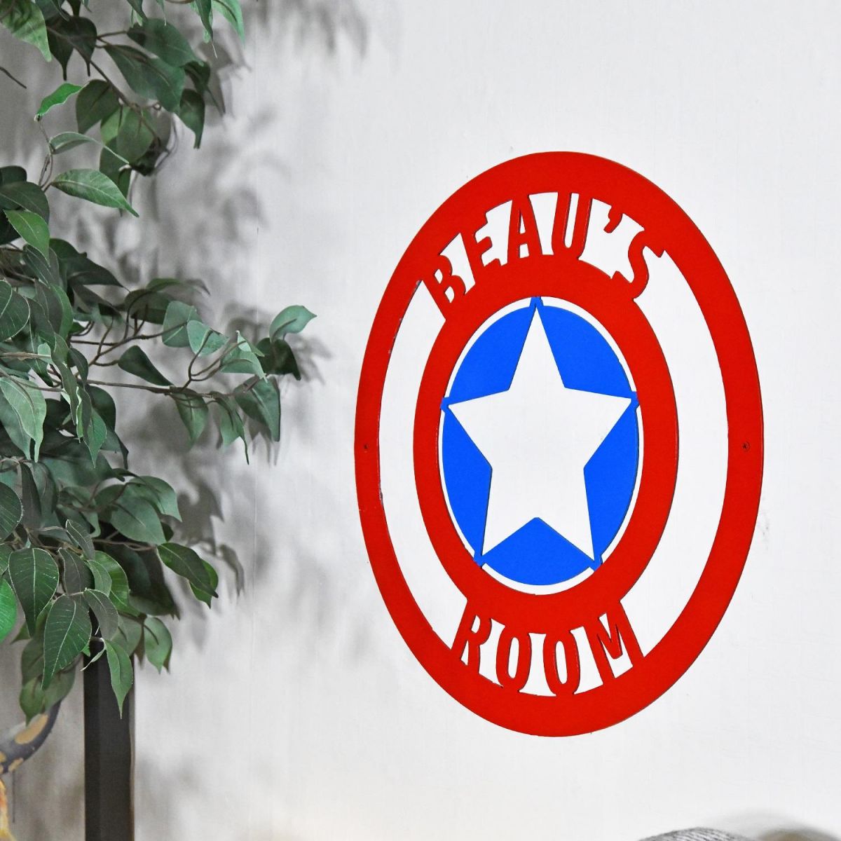Personalised "Captain America" Wall Art in Full 