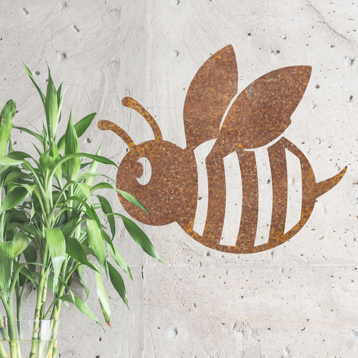 Rustic Finish on Cartoon Bee 