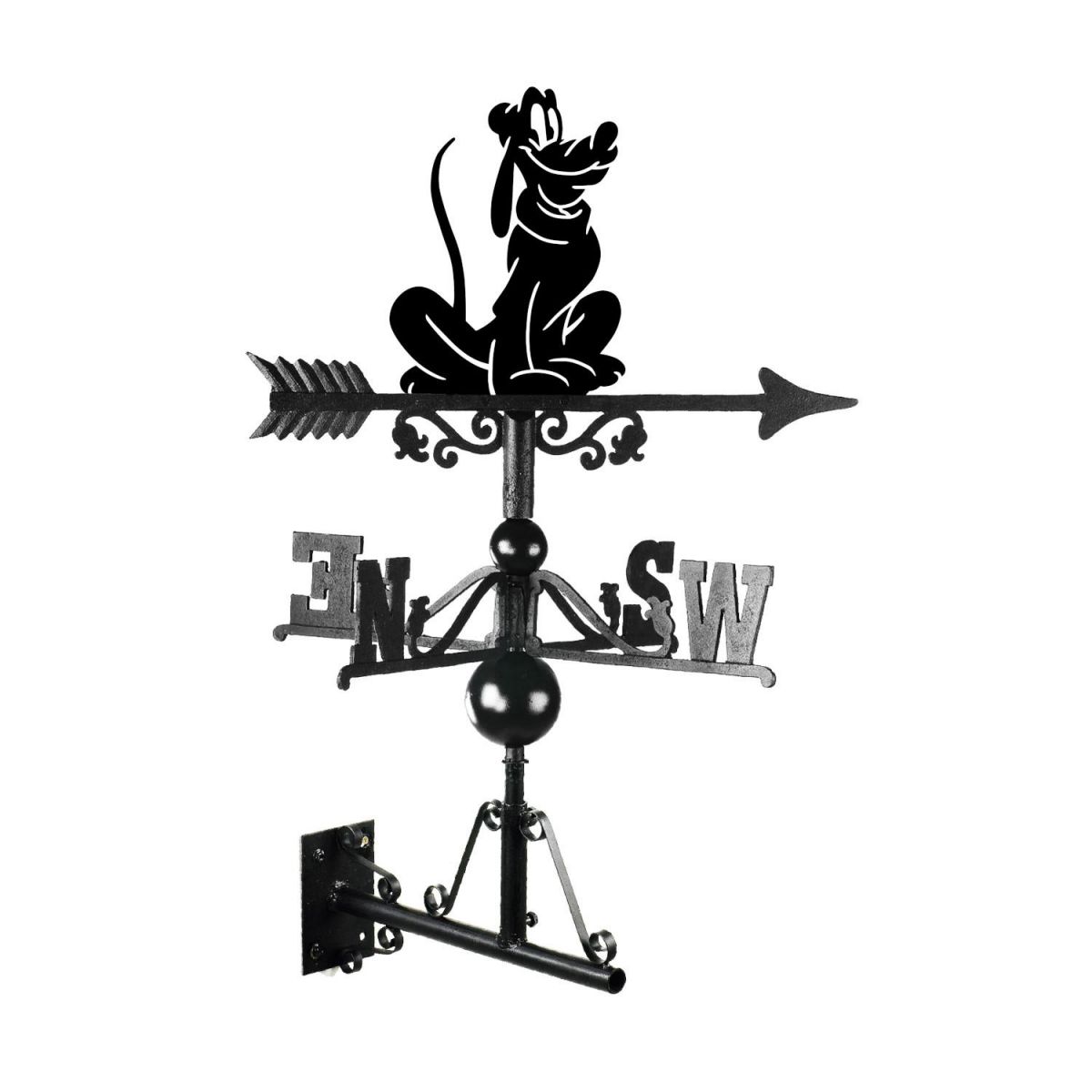 Mounted Cartoon Bloodhound Dog Weathervane