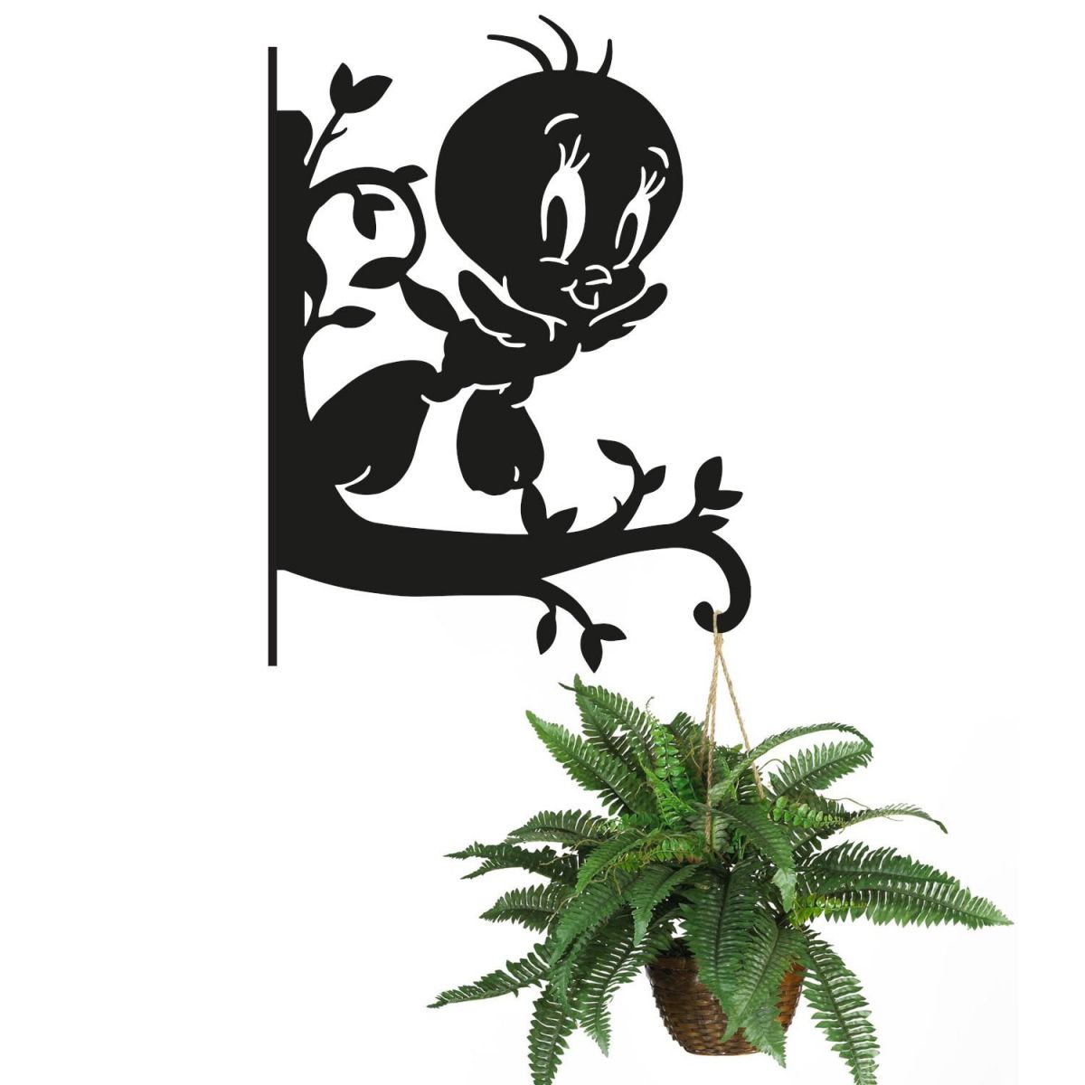 Mounted Cartoon Flying Bird Hanging Basket Bracket