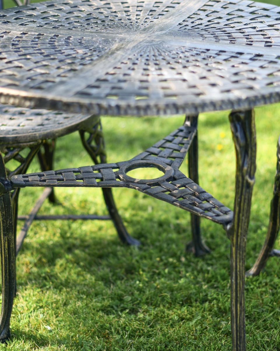 Close-Up of Table Leg Supports  Close-Up of Table Leg Supports