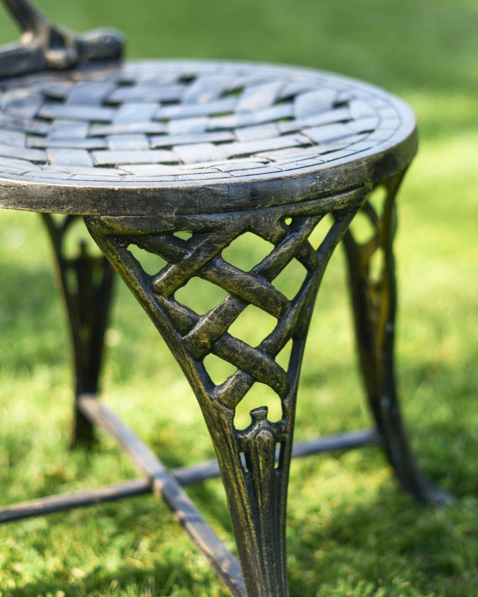 Close-Up of Chair Pattern for Two Seater Bistro Set Close-Up of Chair Pattern for Two Seater Bistro Set