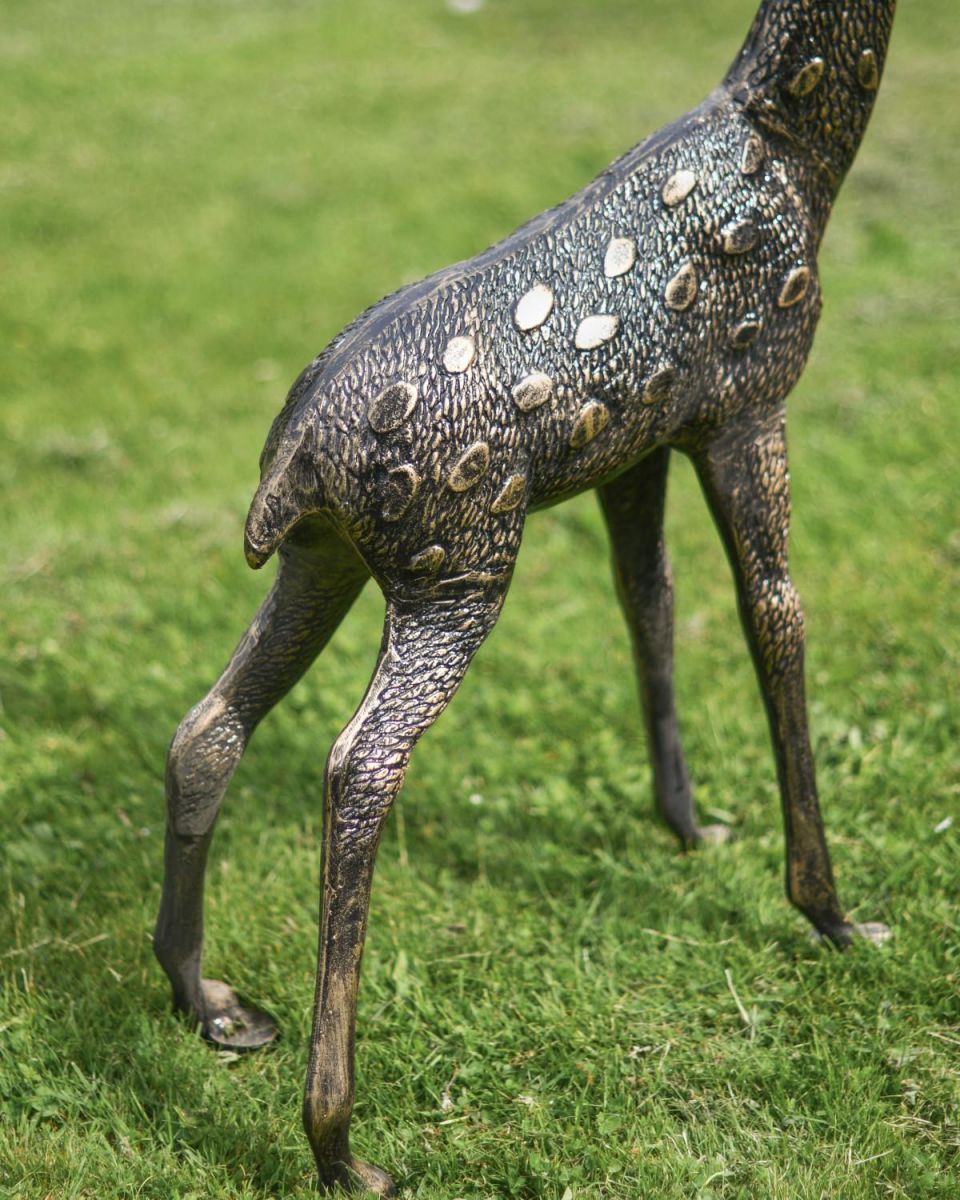 Close-Up of Spotted Pattern on Deer Sculpture
